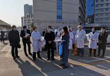 市卫生健康委党组成员、副主任吕光华带队到我院感染疾病科督导新型冠状病毒肺炎疫情防控工作