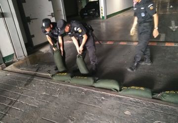 我院开展防汛应急演练