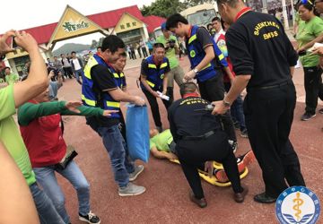 我院举办2017年光明?迳口微型马拉松急救应急方案预演活动