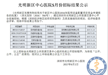 中标结果公示